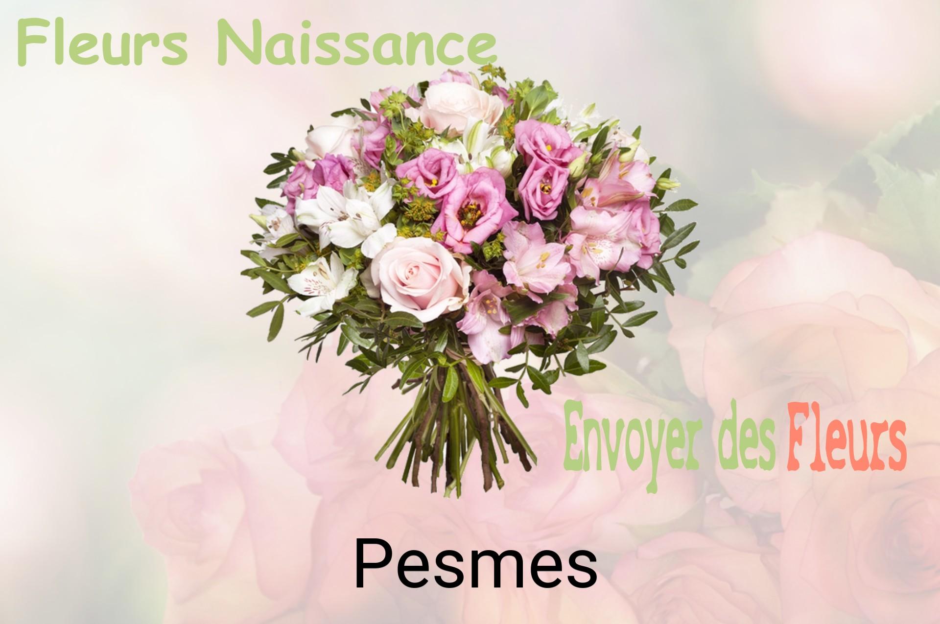 Bouquet de fleurs de naissance livré à Pesmes
